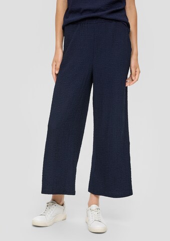 s.Oliver Wide leg Broek in Blauw: voorkant