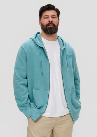 s.Oliver Sweatjacke in Grün: Vorderseite