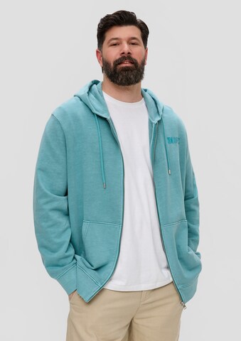 s.Oliver Men Big Sizes Sweatjacke in Blau: predná strana