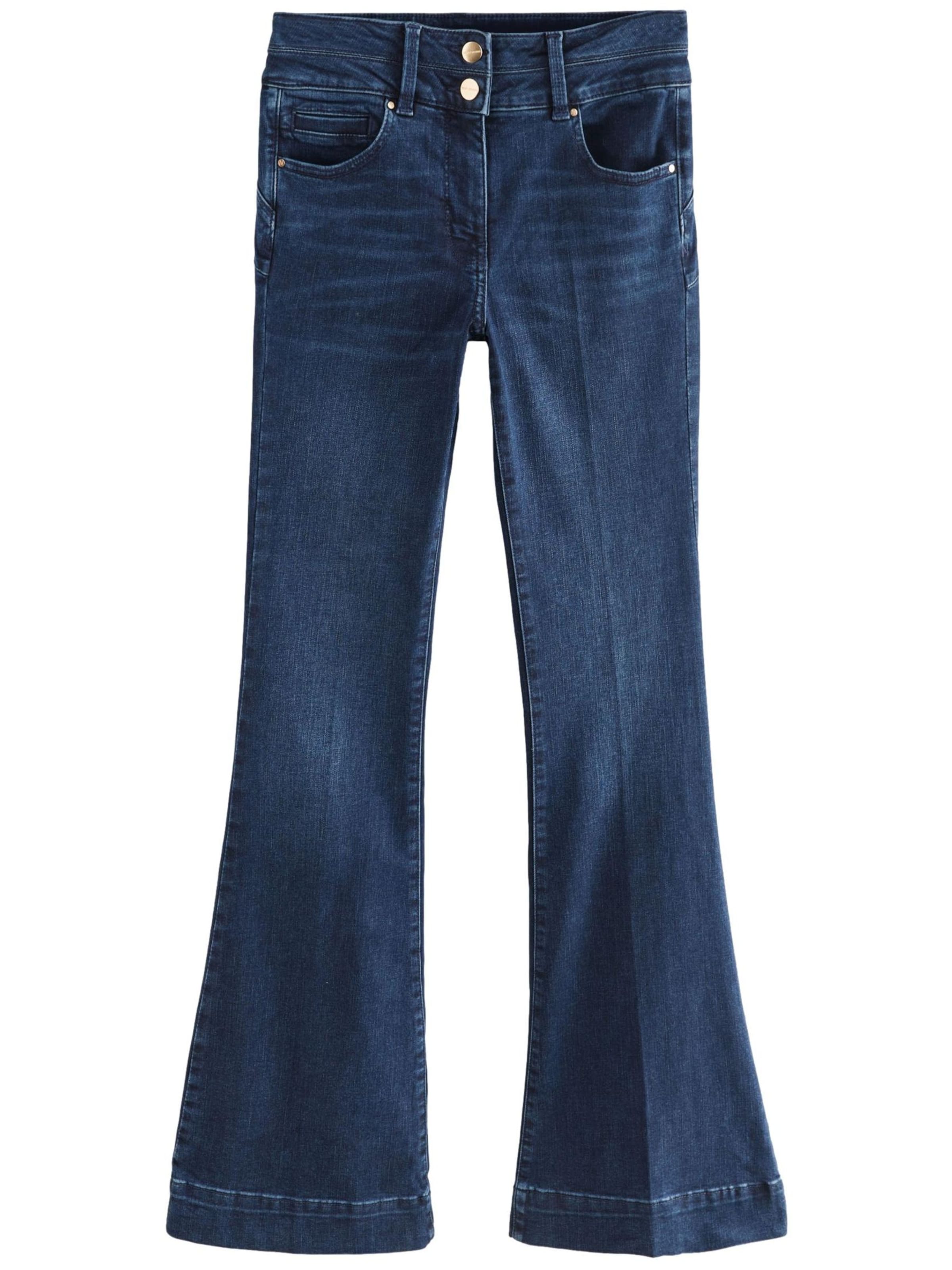 zils Next Plati gali Džinsi: no priekšpuses