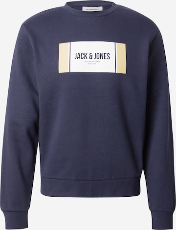 JACK & JONESSweater majica 'JJHAYATO' - plava boja: prednji dio