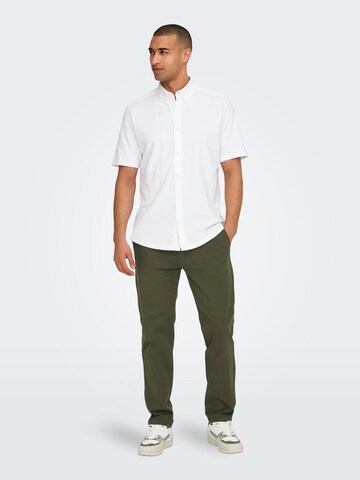 Only & Sons Regular Chinobyxa 'ONSFree' i grön