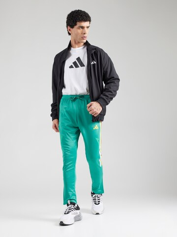ADIDAS SPORTSWEAR Slim fit Sports trousers 'TIRO' in Green
