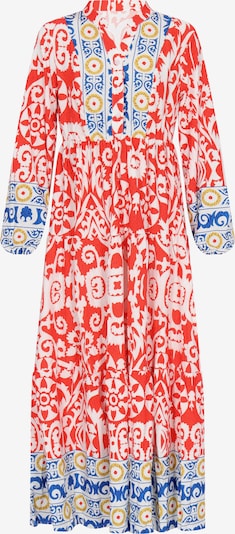 IZIA Košulja haljina u plava / žuta / narančasta / bijela, Pregled proizvoda