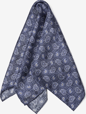 Écharpe 'Herrenseidentuch in Stone-washed-Optik Jeansblau' MayTree en bleu : devant