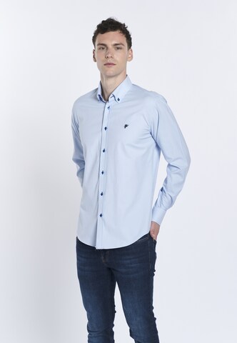 DENIM CULTURE Regular fit Button Up Shirt ' MILAN ' in Blue