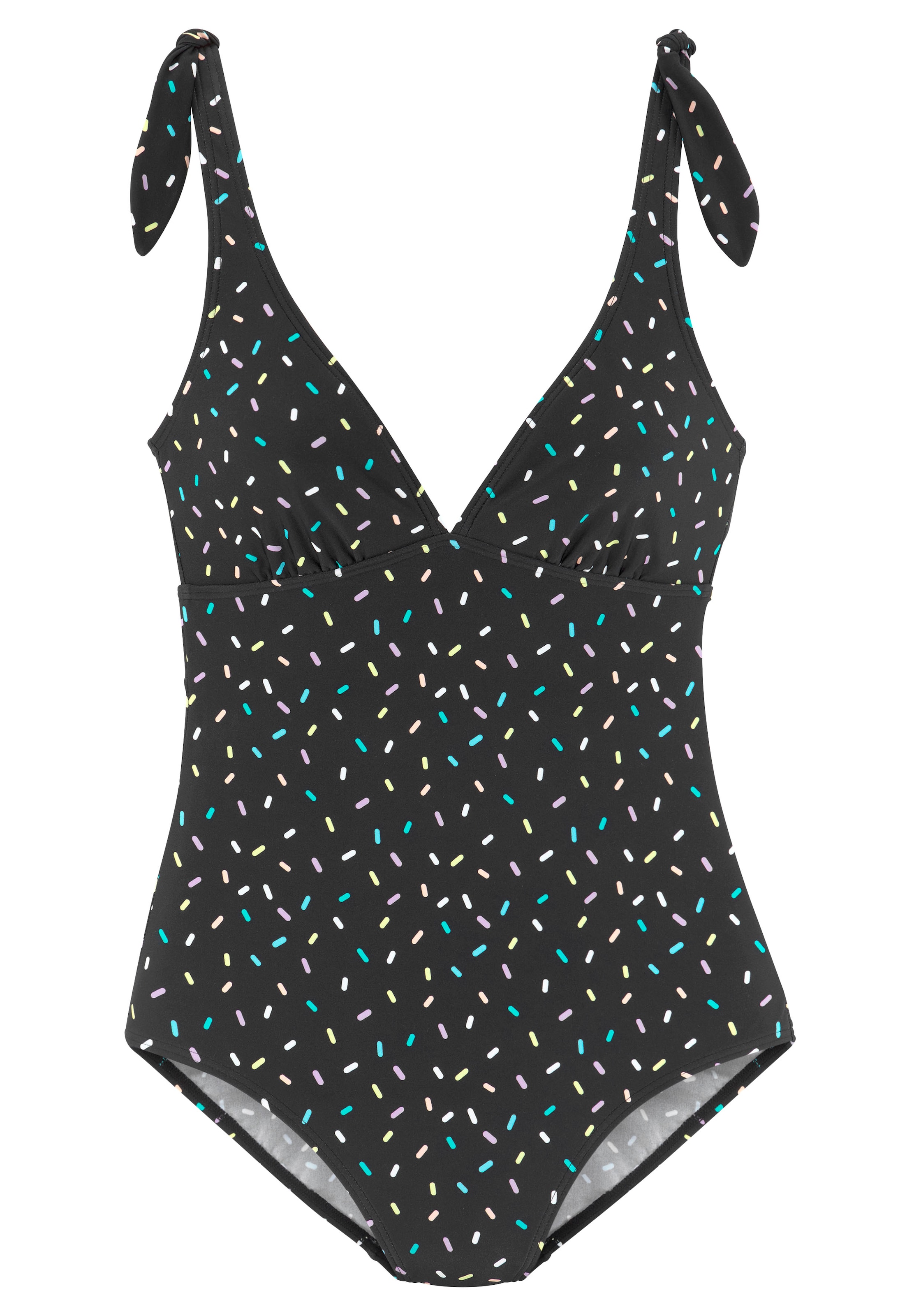 BUFFALO Triangel Badeanzug in Schwarz: Vorderseite