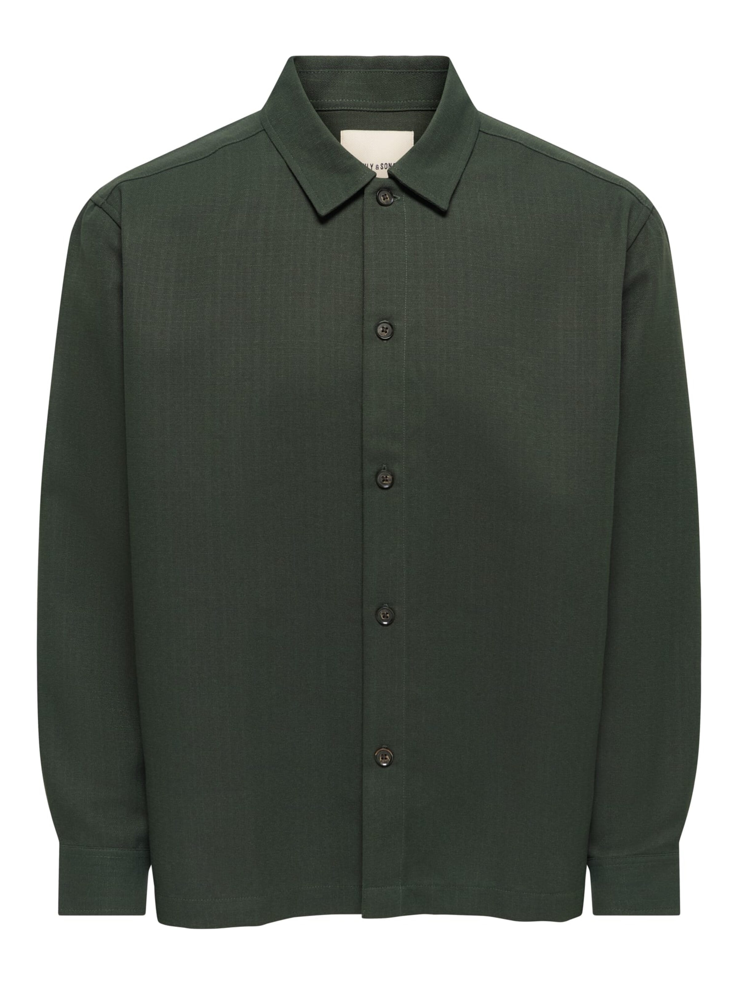 Fit confort Chemise business 'ONSHansi' Only & Sons en vert : devant