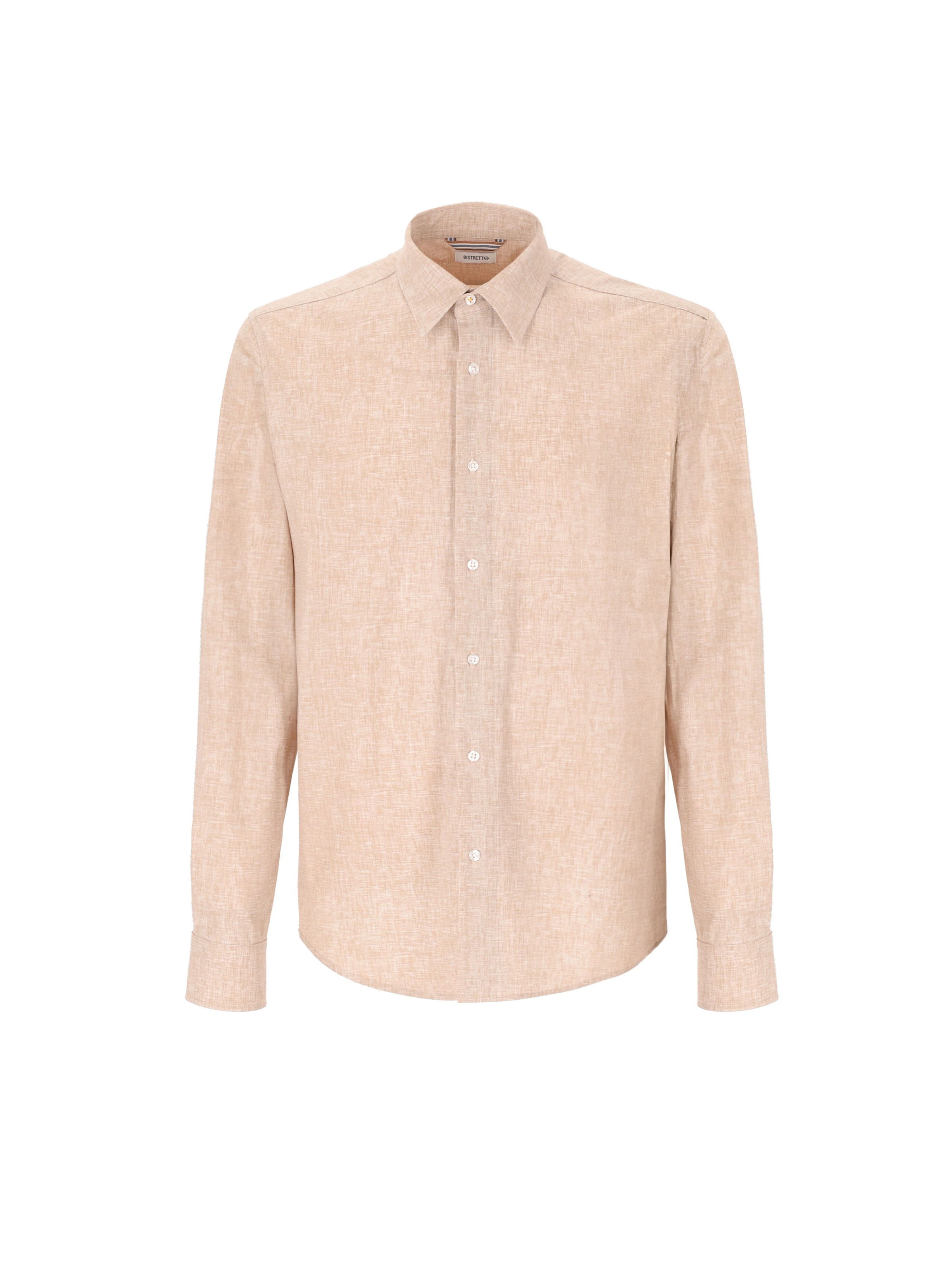 Distretto12 Comfort fit Overhemd 'Scarl' in Beige: voorkant