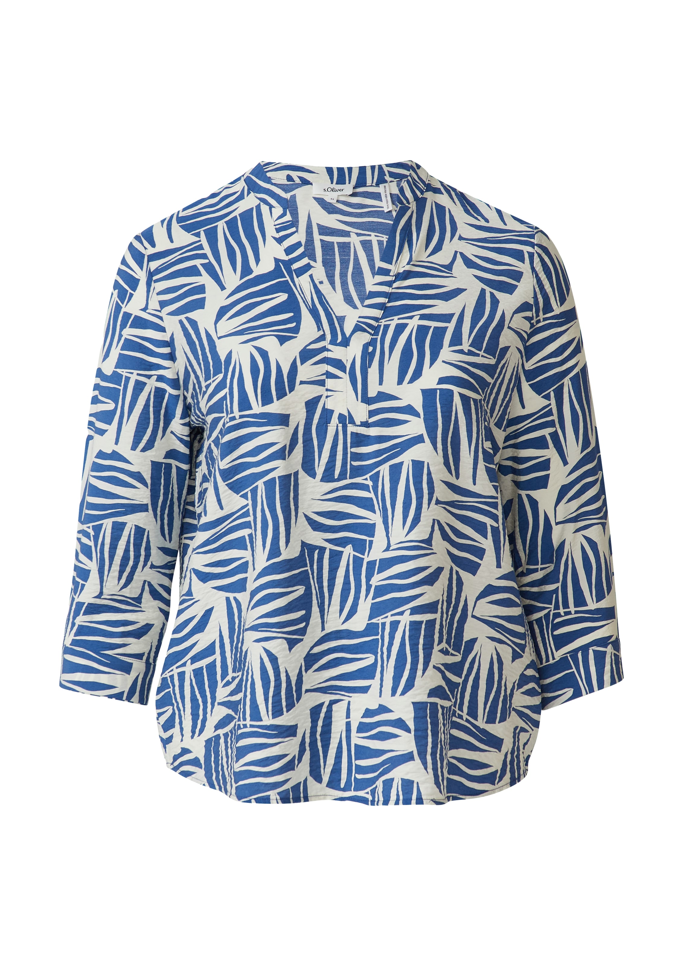 s.Oliver Red Label Plus Blouse in Blauw: voorkant