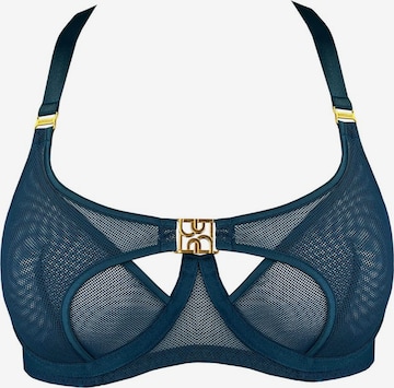Bordelle Balconette Bra 'Nara' in Blue: front