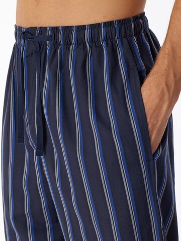 SCHIESSER Regular Pyjamahose ' Mix & Relax ' in Blau