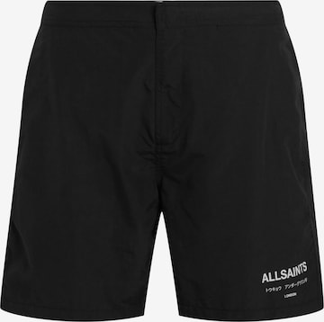 Shorts de bain AllSaints en noir : devant