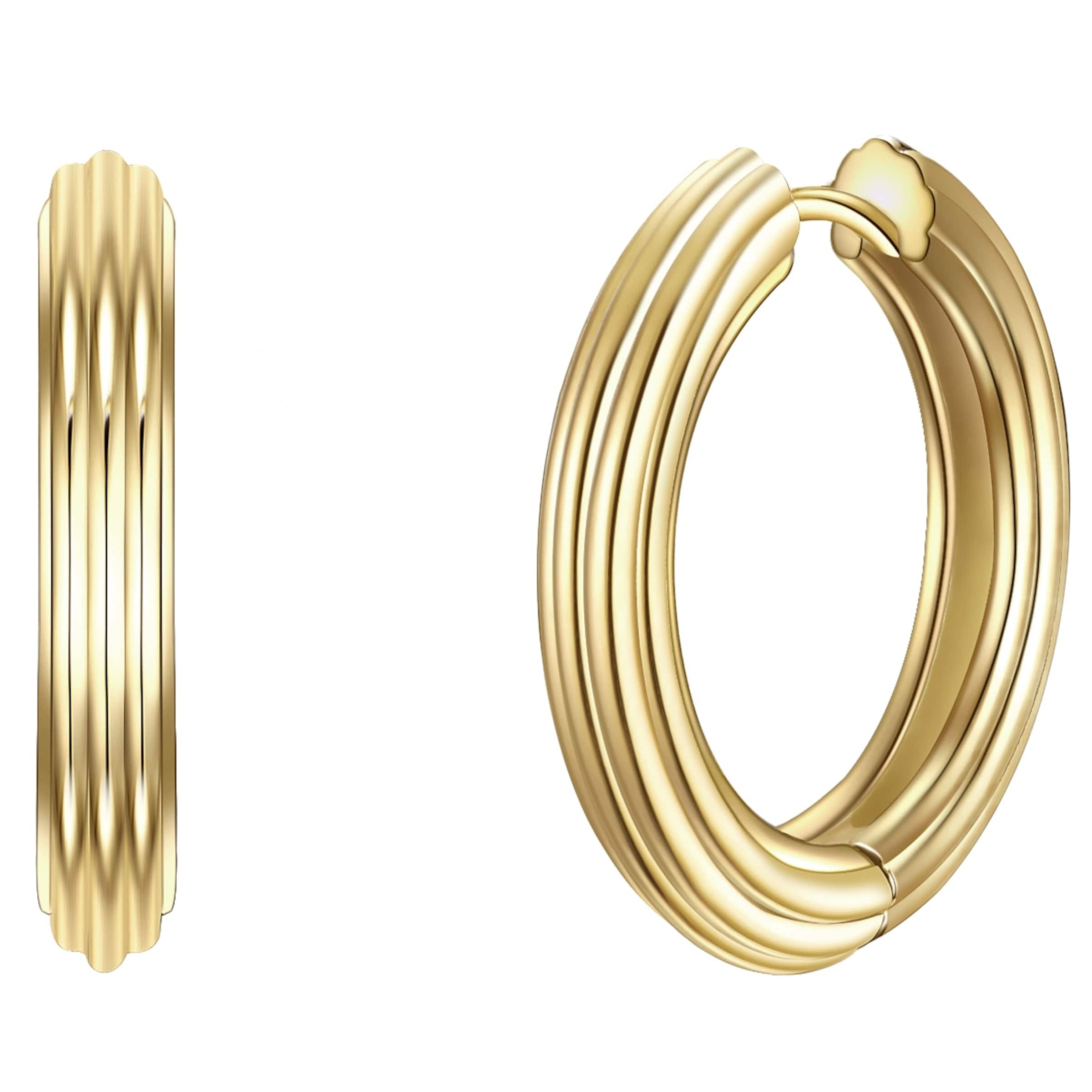 Glanzstücke München - Pendientes en oro: frente