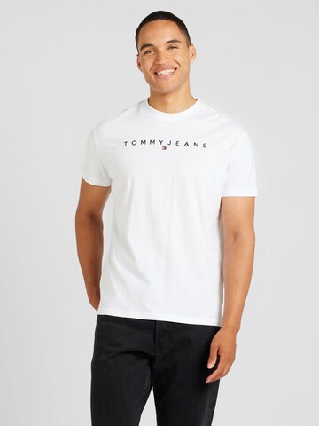 T-Shirt Tommy Jeans en blanc : devant