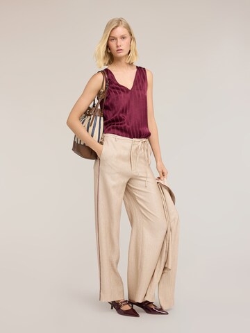 Wide leg Pantaloni di MOTIVI in beige