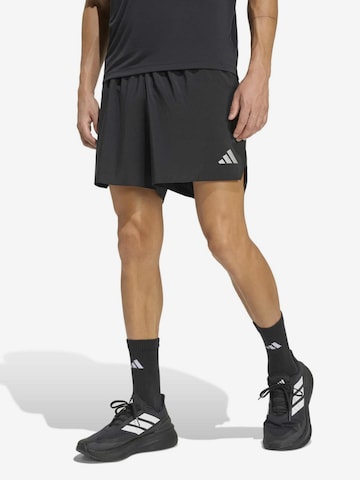 juoda ADIDAS PERFORMANCE Standartinis Sportinės kelnės 'Ess': priekis