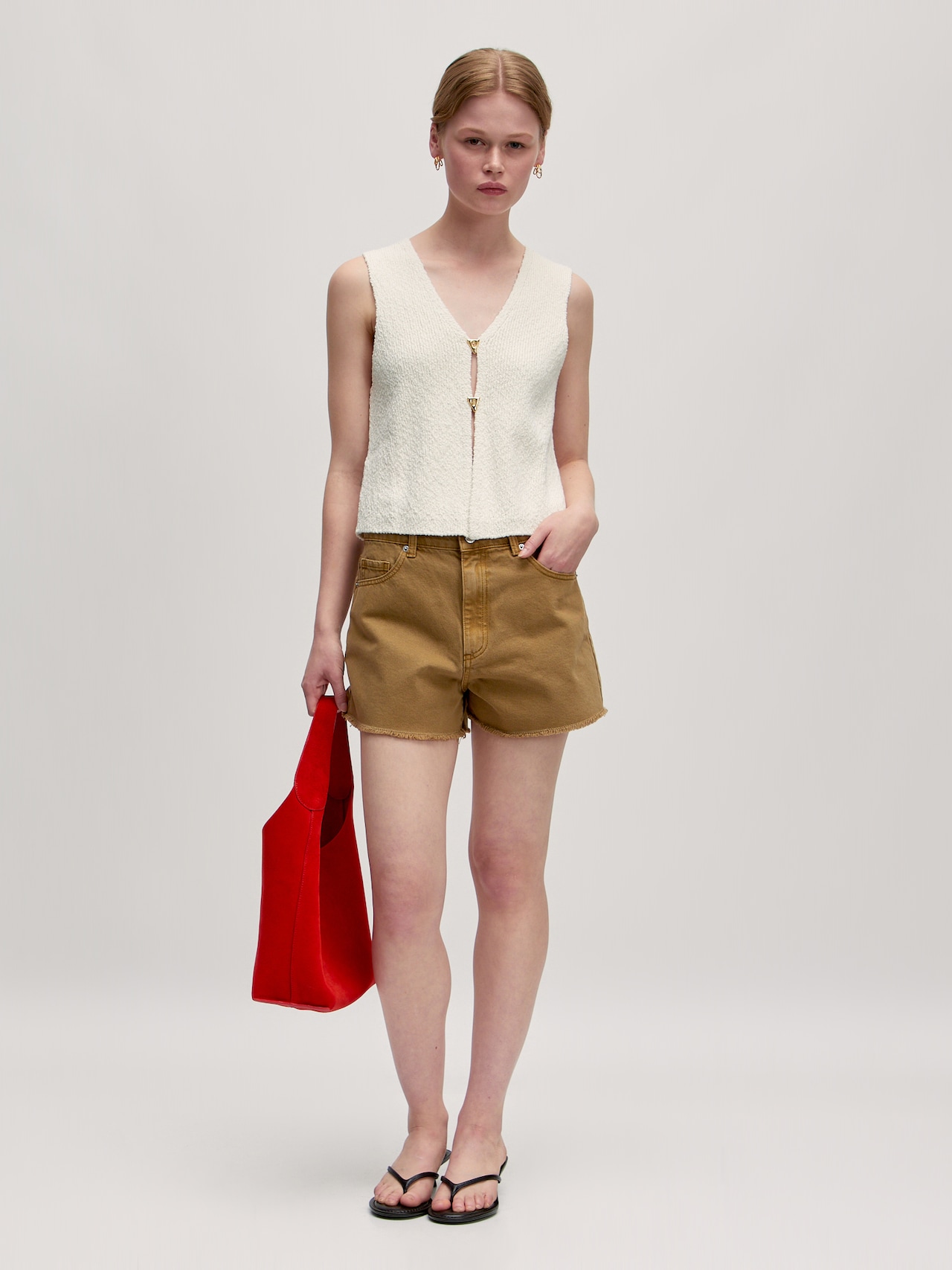 EDITED Produkte Weste 'Rike' beige