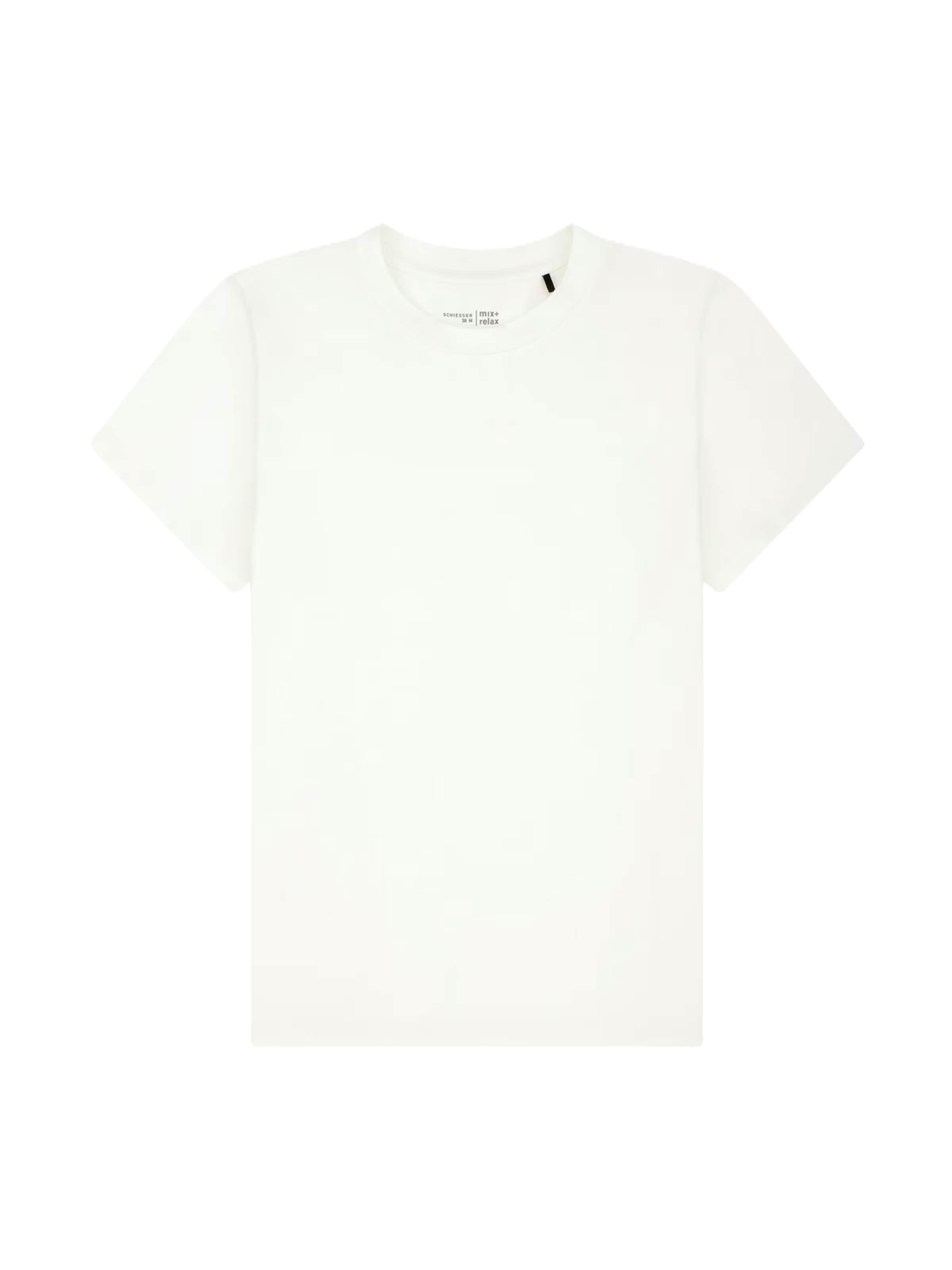 Chemise de nuit 'Mix & Relax' SCHIESSER en blanc : devant