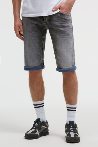 CAMP DAVID Regular Jeans in Grey: front