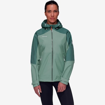 MAMMUT Outdoor Jacket in Green: front