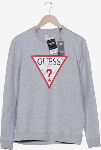 GUESS Sweatshirt & Zip-Up Hoodie in M in Grey: front