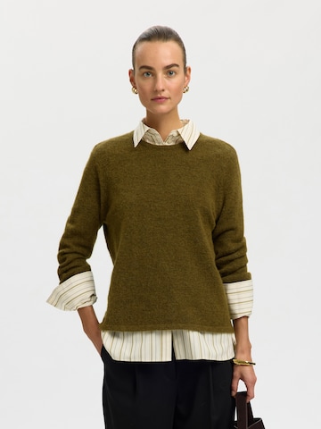 SELECTED Pullover 'SLWLULU' i grøn: forside