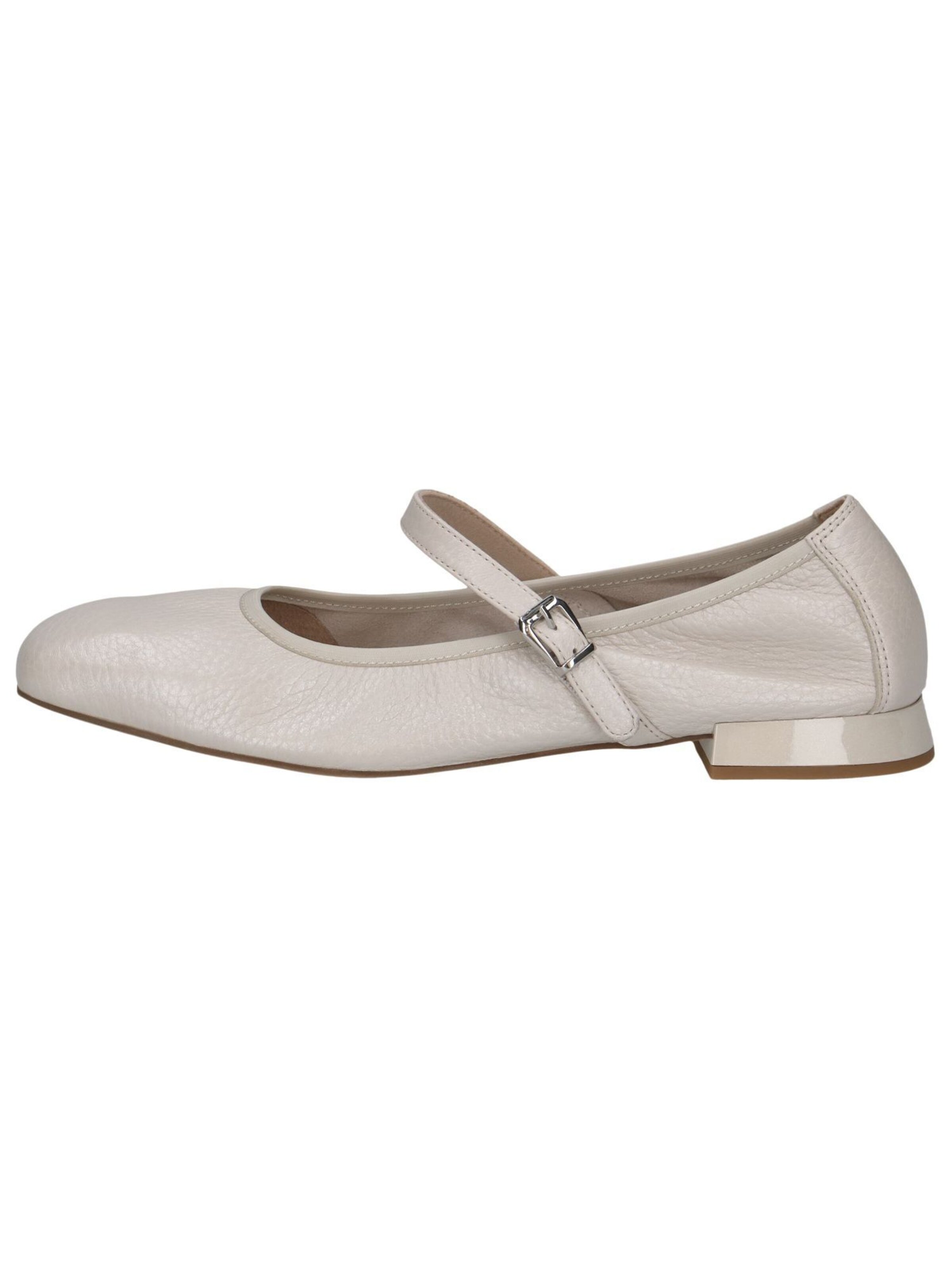CAPRICE Ballet Flats with Strap in Beige
