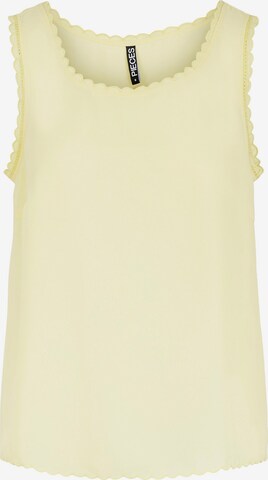 PIECES Top 'Vera' in Yellow: front