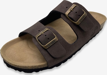 thies Mules in Brown: front