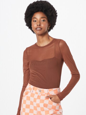 Noisy may Shirt 'JUDITH' in Brown: front