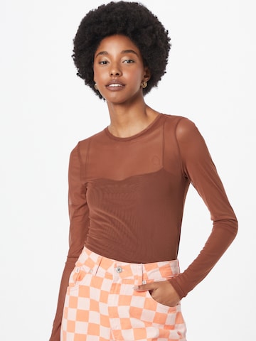 Noisy may Shirt 'JUDITH' in Brown: front