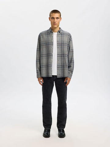 SELECTED - Ajuste regular Camisa en gris