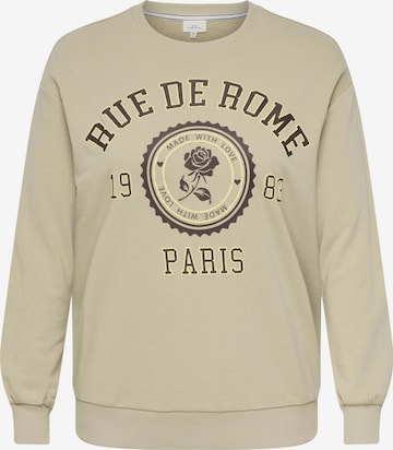 Felpa 'CARWesley' di ONLY Carmakoma in beige: frontale
