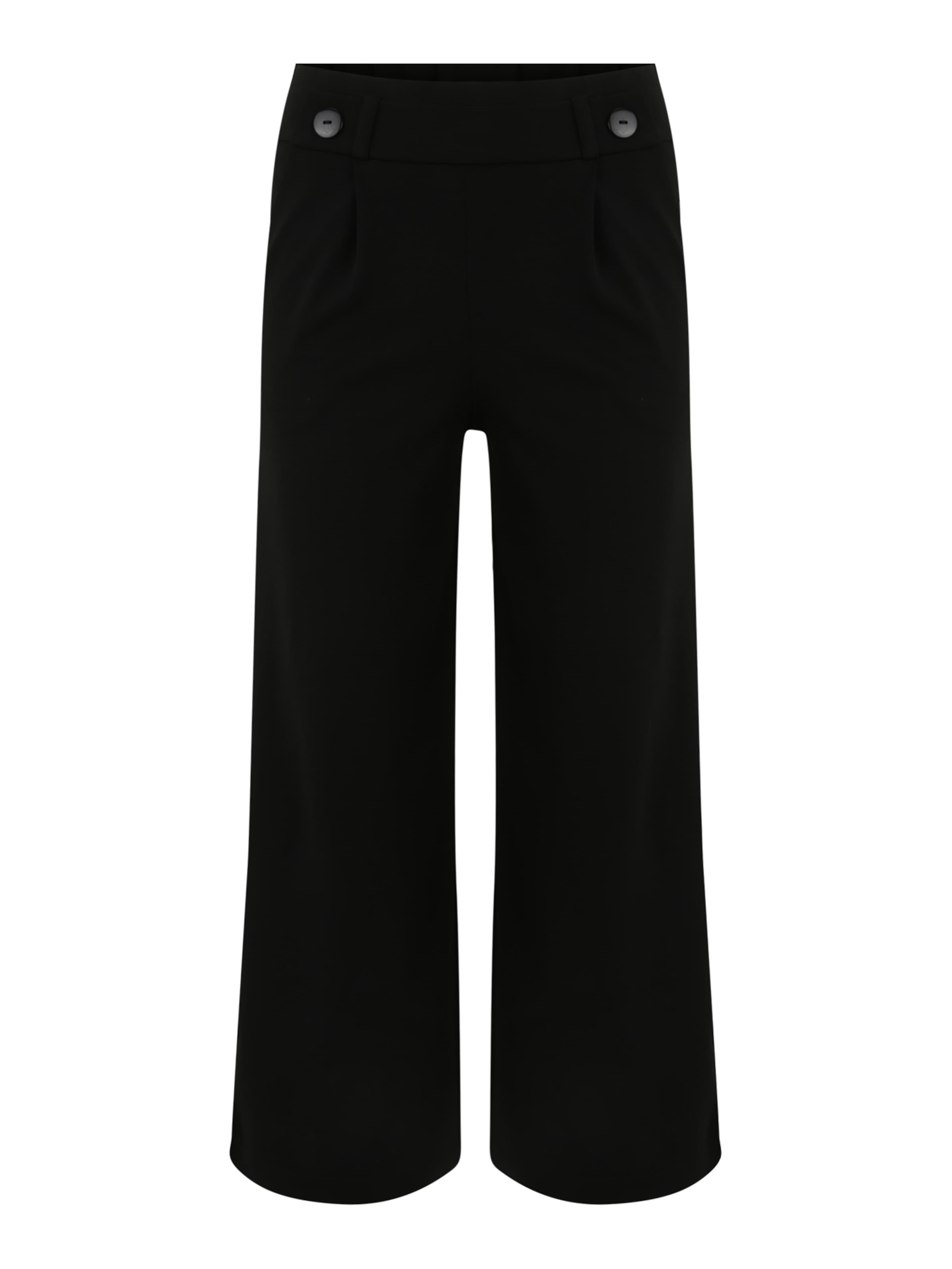 JDY Petite Regular Pleat-Front Pants 'JDYGeggo' in Black: front