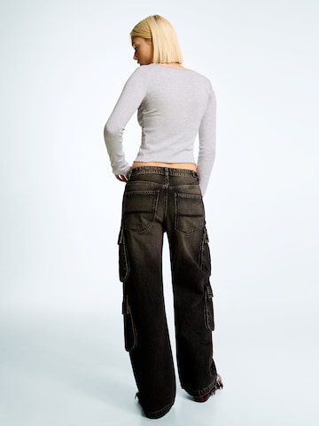 Bershka Loosefit Jeans in Zwart