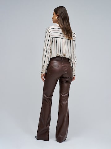 Salsa Jeans Flared Broek 'Secret' in Bruin