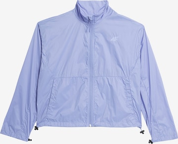 4F Športová bunda - fialová: predná strana