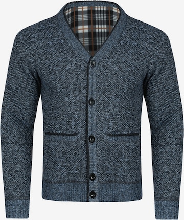 Youthup Knit Cardigan in Blue: front