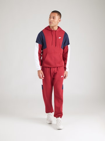 Nike Sportswear - Fato de jogging 'CLUB FLEECE' em vermelho: frente