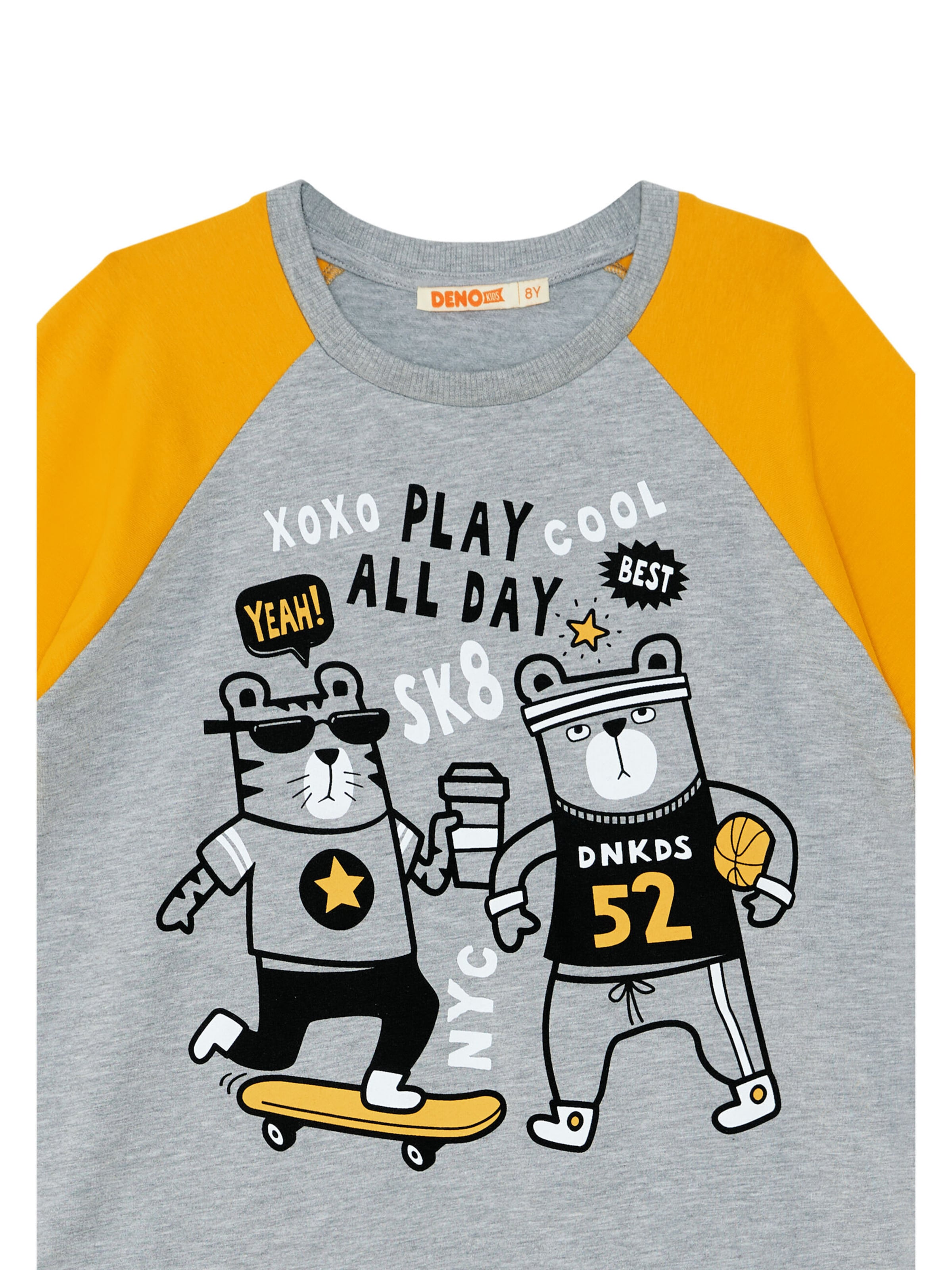 Survêtement 'Play Allday' Denokids en gris