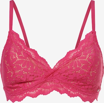 Skiny Triangle Bra in Pink: front