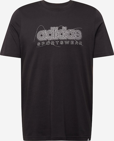 ADIDAS SPORTSWEAR Функционална тениска в черно / бяло, Преглед на продукта