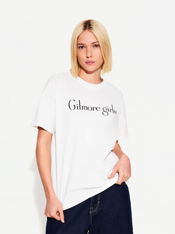 Bershka Shirt in White: front