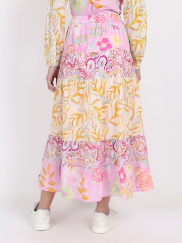 VICCI Germany Stufenrock elastischer Taillenbund in Pink