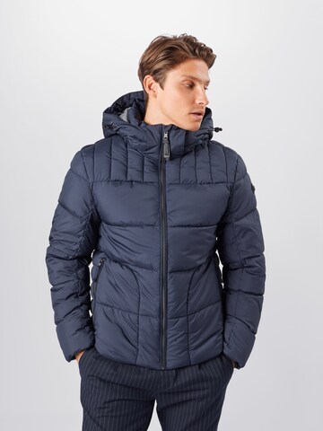 TOM TAILOR Regular fit Zimska jakna | modra barva: sprednja stran