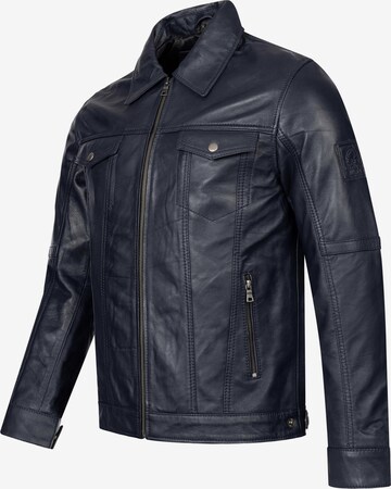 Rock Creek Lederjacke in Blau