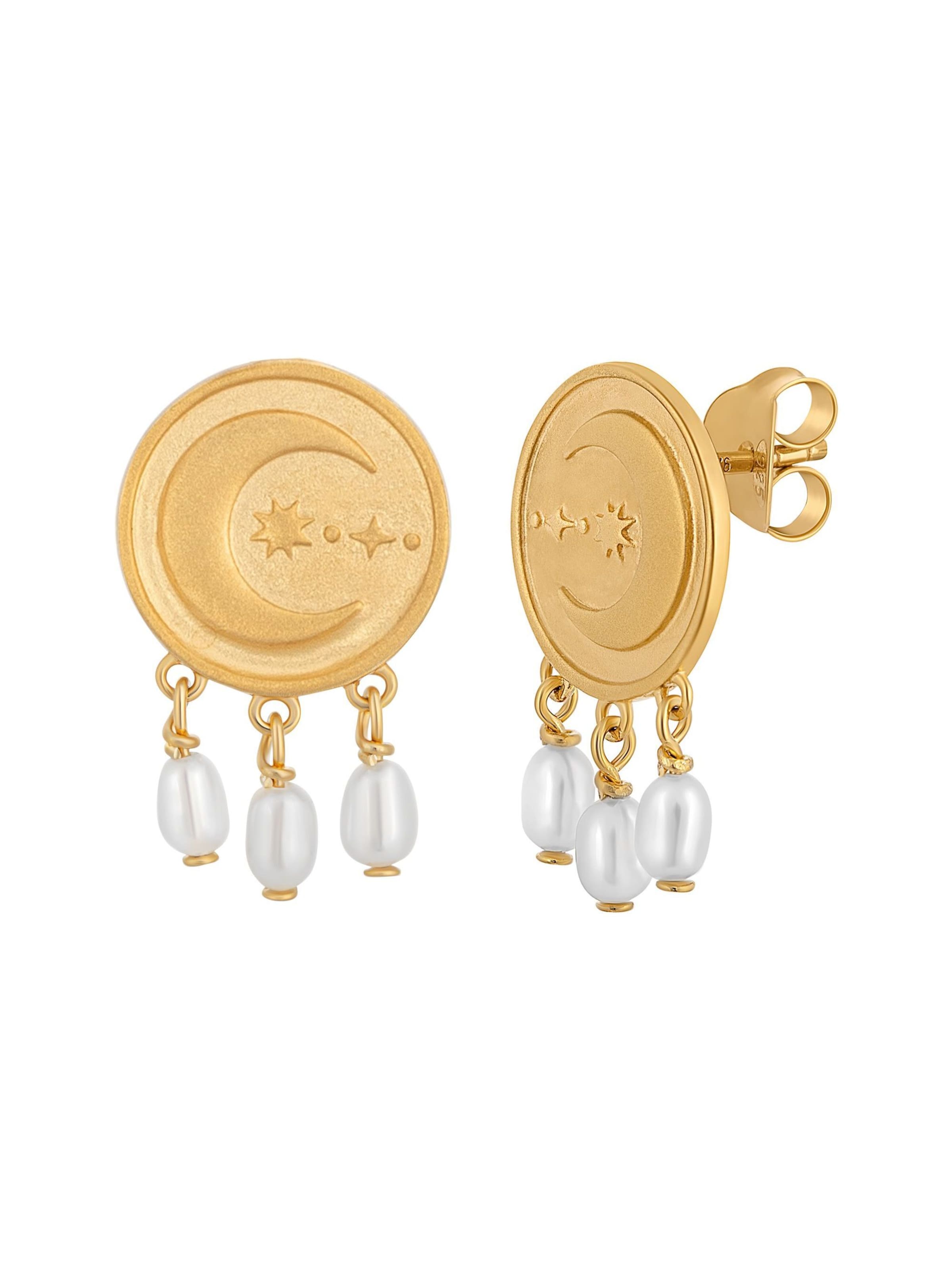 Boucles d'oreilles caï en jaune : devant