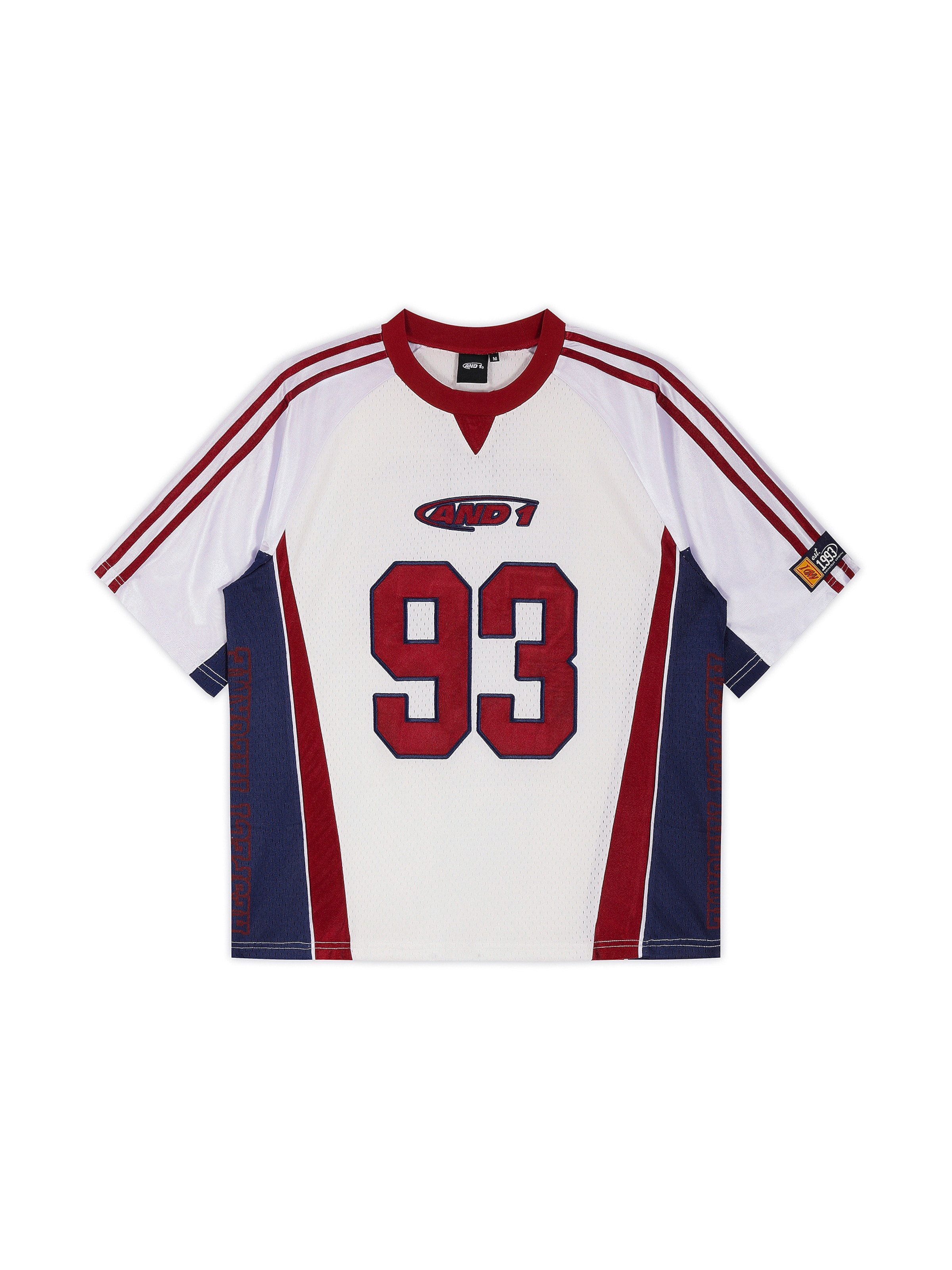 T-shirt 'Respect The Game' AND1 en blanc : devant