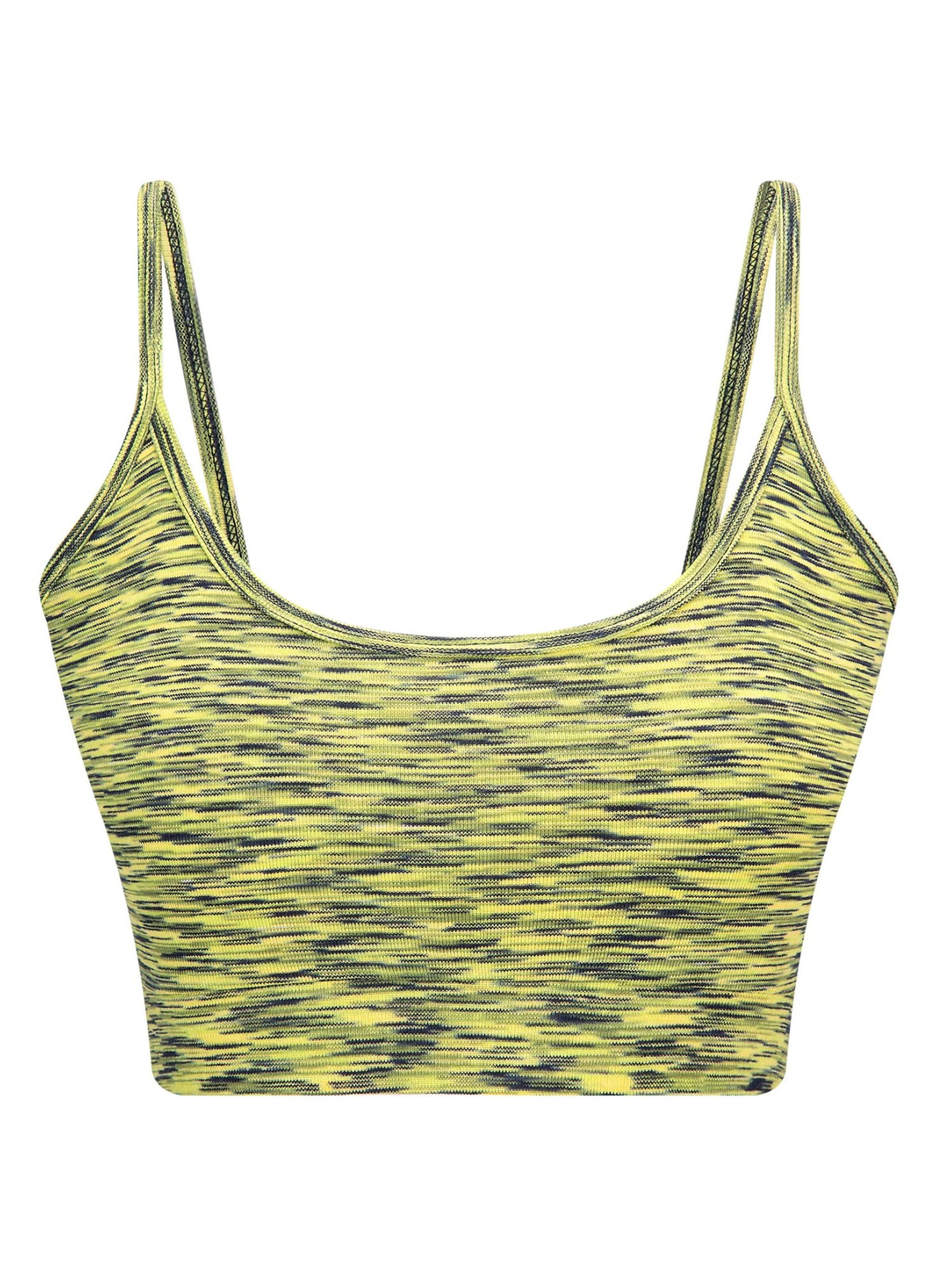 Albero Natur Top 'Bustier aus 100 % Bio-Baumwolle' in Green: front